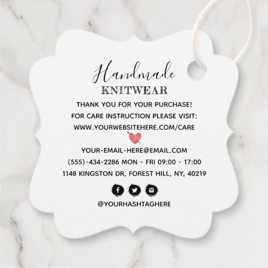 Aangepaste Labels voor verpakkingsmateriaal voor k (Achterkant)