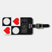 Aangepaste Labels voor Volleybal en Harde Rood/Wit (Voorkant horizontaal)