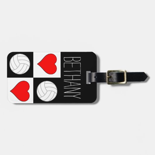 Aangepaste Labels voor Volleybal en Harde Rood/Wit (Voorkant horizontaal)