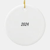 Aangepaste labradoodle keramisch ornament (Achterkant)