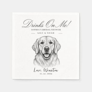 Aangepaste Labrador Bruiloftsfeest Dog Dier Moeder Servet
