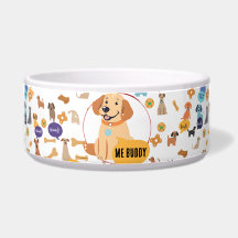 Aangepaste Labrador-hondenkom – Grappig Woof-ontwe