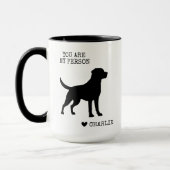 Aangepaste Labrador Retriever Black Lab Mom Honden Mok (Links)