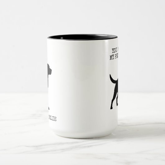 Aangepaste Labrador Retriever Black Lab Mom Honden Mok (Midden)