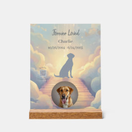 Aangepaste Labrador Retriever-herdenkingsfotoblok Acryl Bord