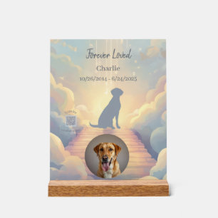 Aangepaste Labrador Retriever-herdenkingsfotoblok Acryl Bord