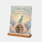 Aangepaste Labrador Retriever-herdenkingsfotoblok Acryl Bord (Hoek)