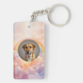 Aangepaste Labrador Retriever Huisdier Verlies Sle Sleutelhanger (achterkant)