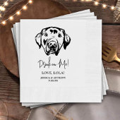 Aangepaste Labradors hond gepersonaliseerde Drink Servet