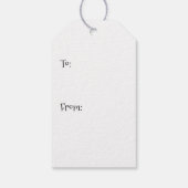 Aangepaste lachen Santa Green Cadeaulabel (Achterkant)