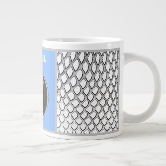 Aangepaste Lacrosse Collectible Giant Coffee Mok (Rechts)