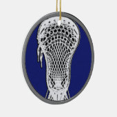 Aangepaste lacrosse Keepomwille Keramisch Ornament (Rechts)