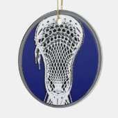 Aangepaste lacrosse Keepomwille Keramisch Ornament (Links)