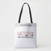 Aangepaste lactatieconsultant specialist IBCLC Tote Bag (Voorkant)