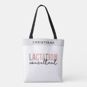 Aangepaste lactatieconsultant specialist IBCLC Tote Bag (Achterkant)