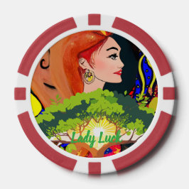 Aangepaste Lady Luck 2 Koppel Spelletjesavond  Poker Chips