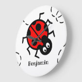 Aangepaste ladybird Pattern-wandklok Grote Klok (Hoek)