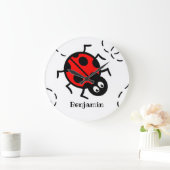 Aangepaste ladybird Pattern-wandklok Grote Klok (Huis)