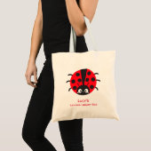 Aangepaste ladybug Library Bag Tote Bag (Voorkant (product))