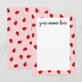 Aangepaste Ladybug Notecards Bedankkaart (Voorkant / Achterkant)
