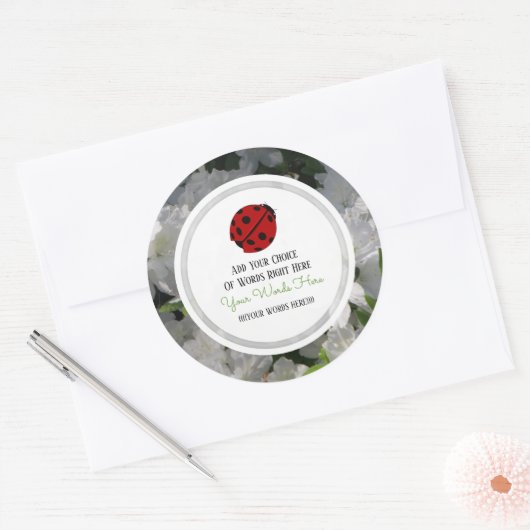 Aangepaste ladybug stickers (Envelop)