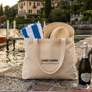 Aangepaste Lake Como The Smith Weekend Gepersonali Mini Tote Bag
