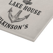 Aangepaste Lake House snijplank met ankerontwerp (Hoek)