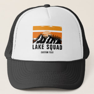 Aangepaste Lake Squad Lake Life Boats Zomervakanti Trucker Pet