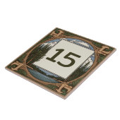 Aangepaste Lakehouse Cabin Huisnummer Bord teken Tegeltje (Zijkant)