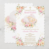 Aangepaste Lammetje De Doop en Eerste Verjaardag Kaart (Voorkant / Achterkant)