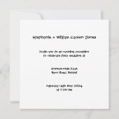 Aangepaste Land Bruiloft Rode Tractor Avond Kaart (Achterkant)