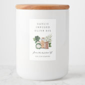 Aangepaste Landelijke Boerenmarkt Stijl Voedselcontainer Etiket (Voorkant)