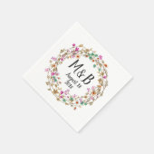 Aangepaste landelijke stijl bloemstuk kunst motief servet (Hoek)