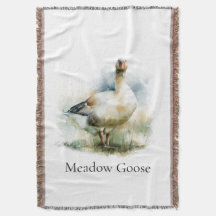 Aangepaste landelijke weide gans watercolor schild