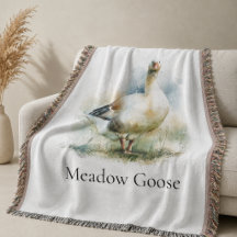Aangepaste landelijke weide gans watercolor schild