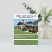 Aangepaste Landscaping Lawn Care Business Marketin Briefkaart (Staand voorkant)
