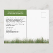 Aangepaste Landscaping Lawn Care Business Marketin Briefkaart (Achterkant)