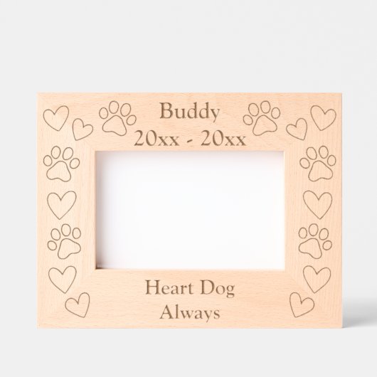 Aangepaste Landschap Huisdier Memorial Laser gegra Gegraveerde Lijstjes (Voorkant)