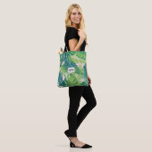 Aangepaste lantaarnmonogramzakken voor Leaf Patter Tote Bag (Op model)