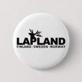 aangepaste LAPLAND-knop Ronde Button 5,7 Cm (Voorkant)