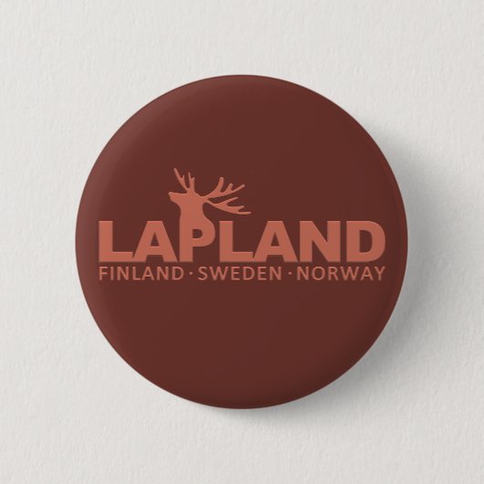 aangepaste LAPLAND-knop Ronde Button 5,7 Cm (Voorkant)
