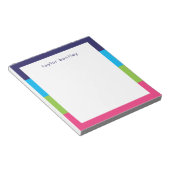 Aangepaste laptop met Bright Rugby Stripes Notitieblok (Schuin)