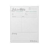 Aangepaste laptop met lectuur notitieblok (Linkerzijde)