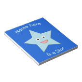 Aangepaste laptop voor Bright Blue Celebration Sta Notitieblok (Schuin)
