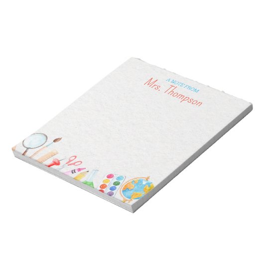 Aangepaste laptop voor docenten notitieblok (Linkerzijde)