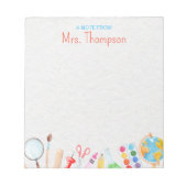 Aangepaste laptop voor docenten notitieblok (Voorkant)