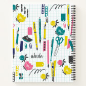 Aangepaste laptop voor docenten notitieboek (Achterkant)