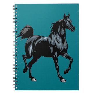 Aangepaste laptop voor paarden notitieboek