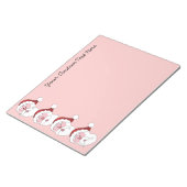 Aangepaste laptop voor Santa's Mustaches Notitieblok (Schuin)