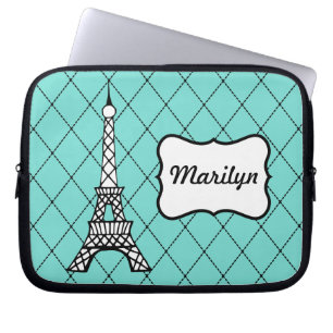 Aangepaste laptophoes met Eiffel-tower Laptop Sleeve